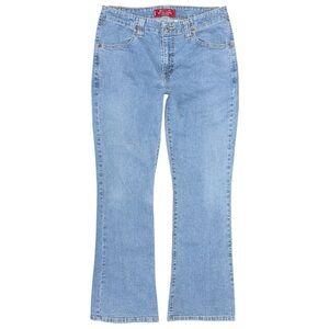 VTG Y2K Levi’s 525 Nouveau Low Bootcut Jeans 10 Short (30x30) Light Wash Stretch